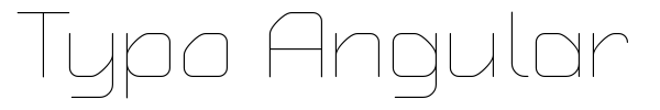 Typo Angular Rounded font preview